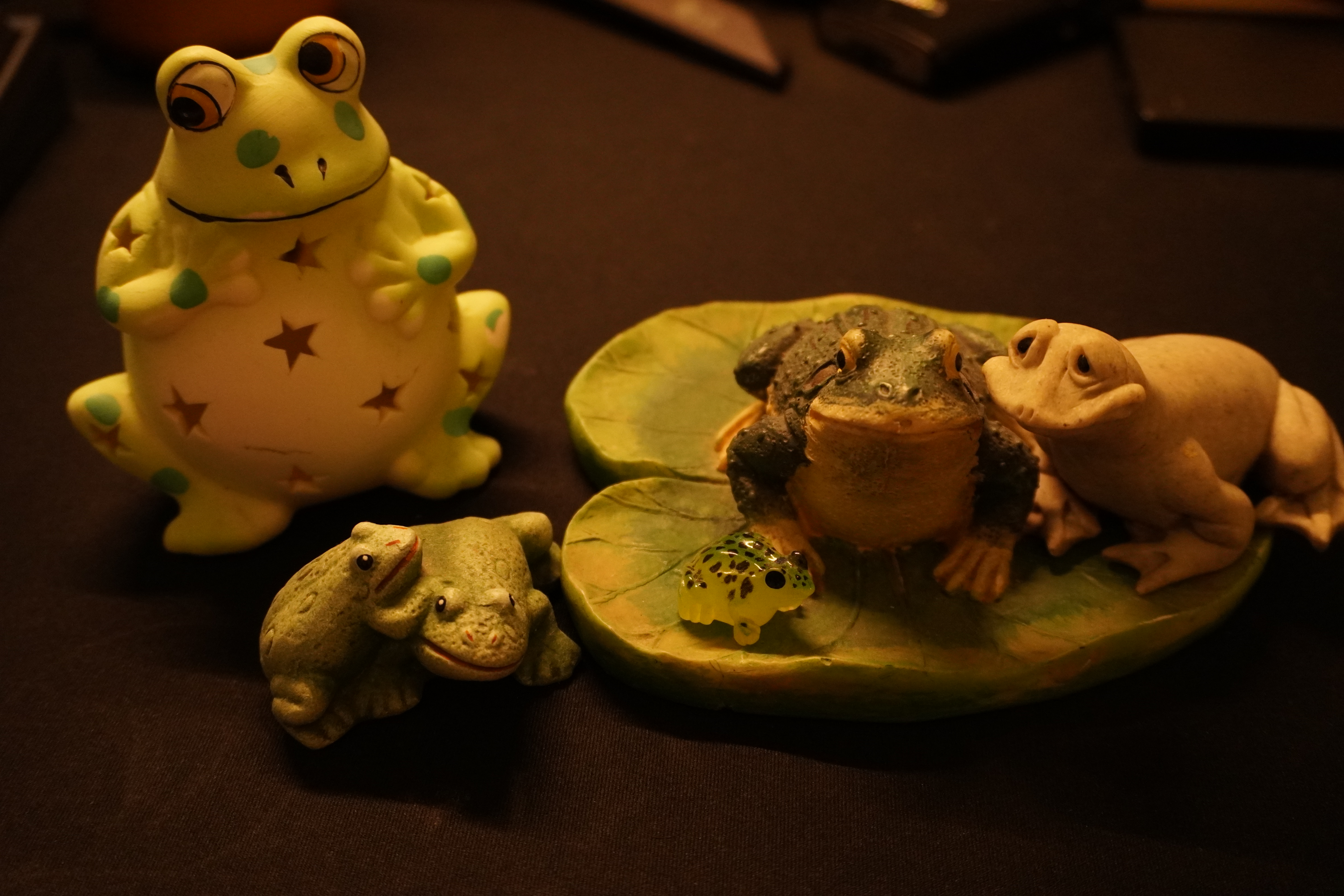 frogs on my desk