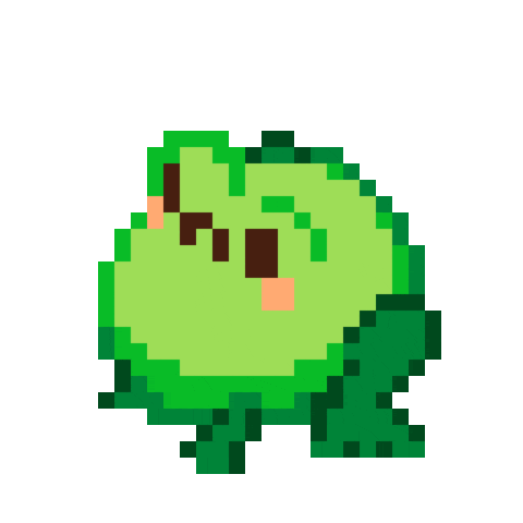 pixel frog